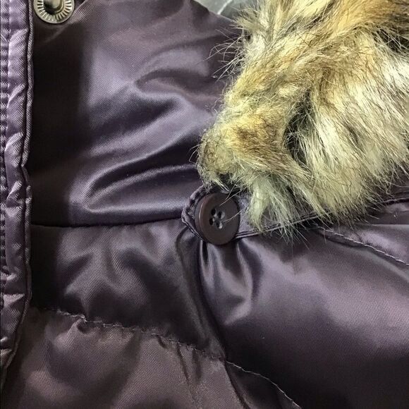 UTEX Canada Down Puffer Coat Faux Fur Trimmed Hoodie Size Large - Picture 12 of 16